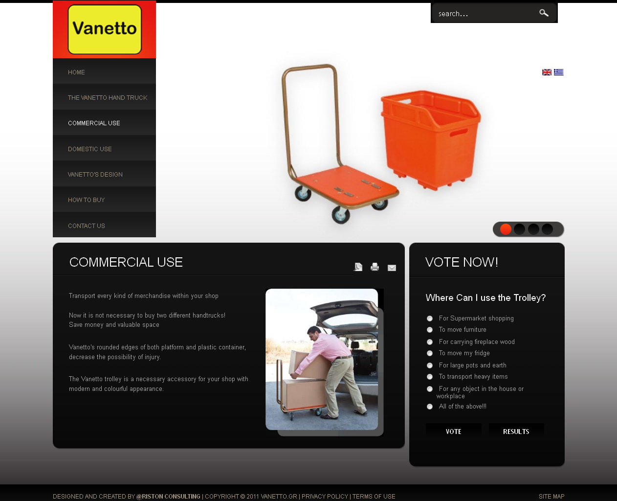 Vanetto Product Site